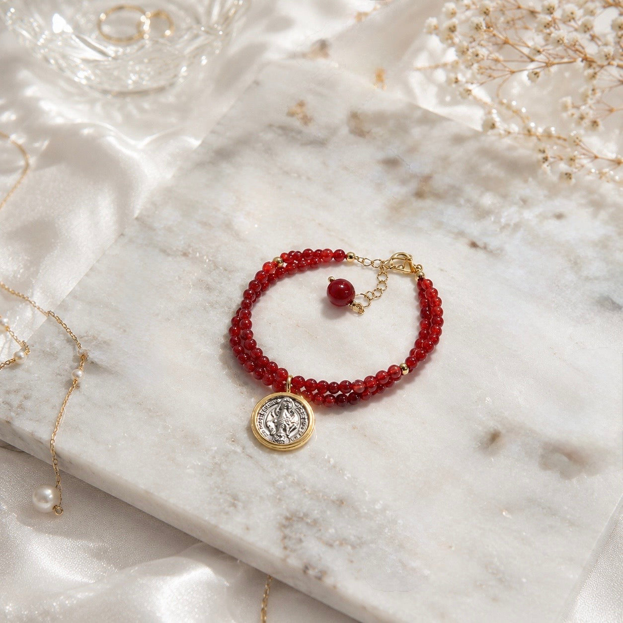 Pulsera San Benito Coral