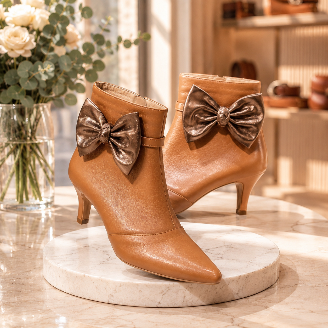 Botines Romina Caramelo