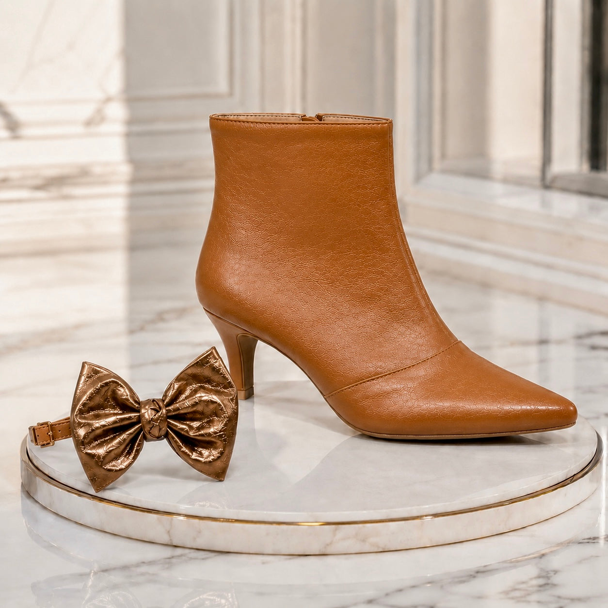 Botines Romina Caramelo