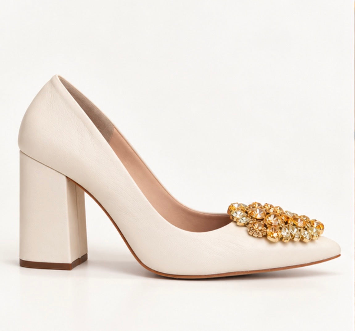 Tacones Diana Cream