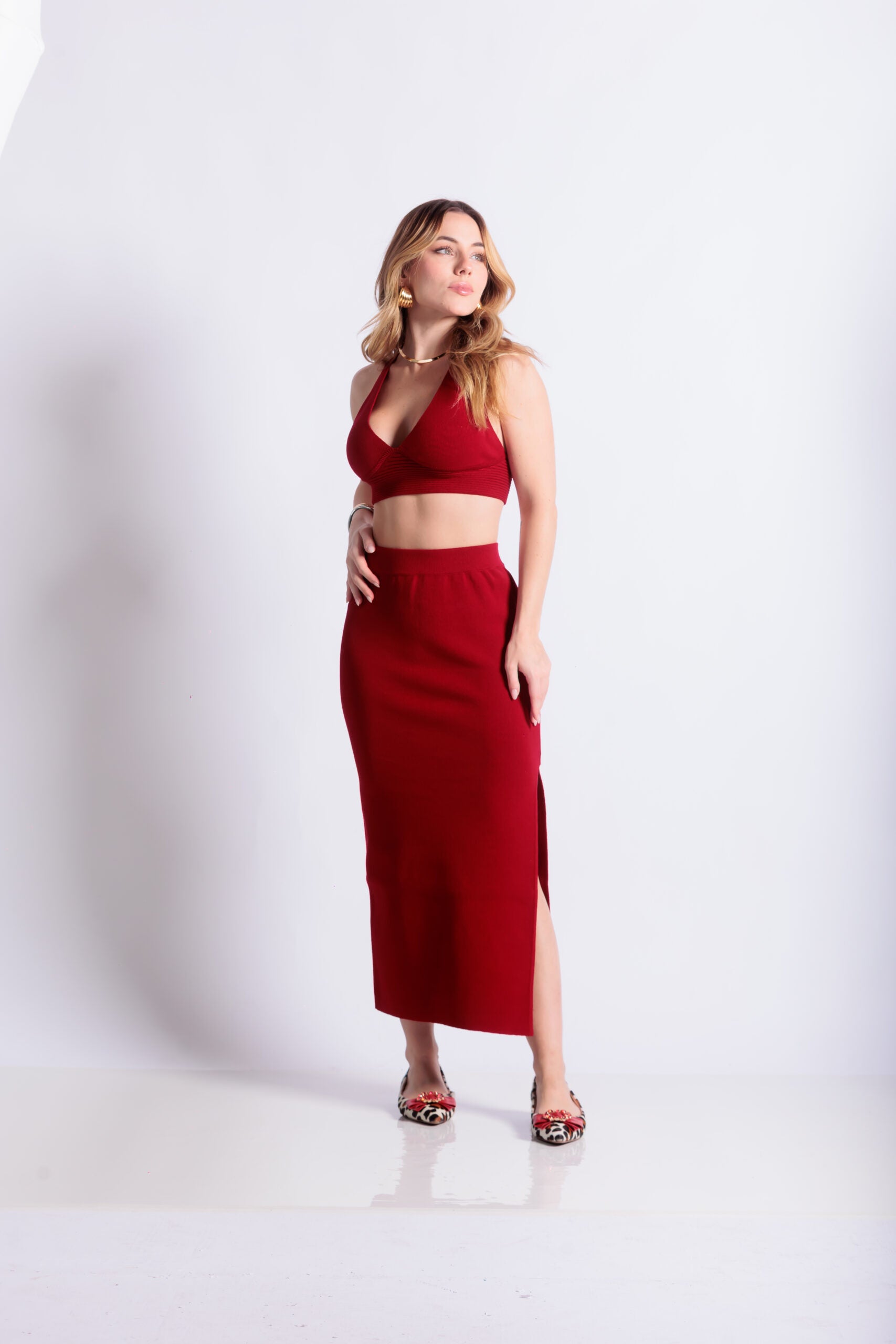Ballerinas Carola Print Rojo