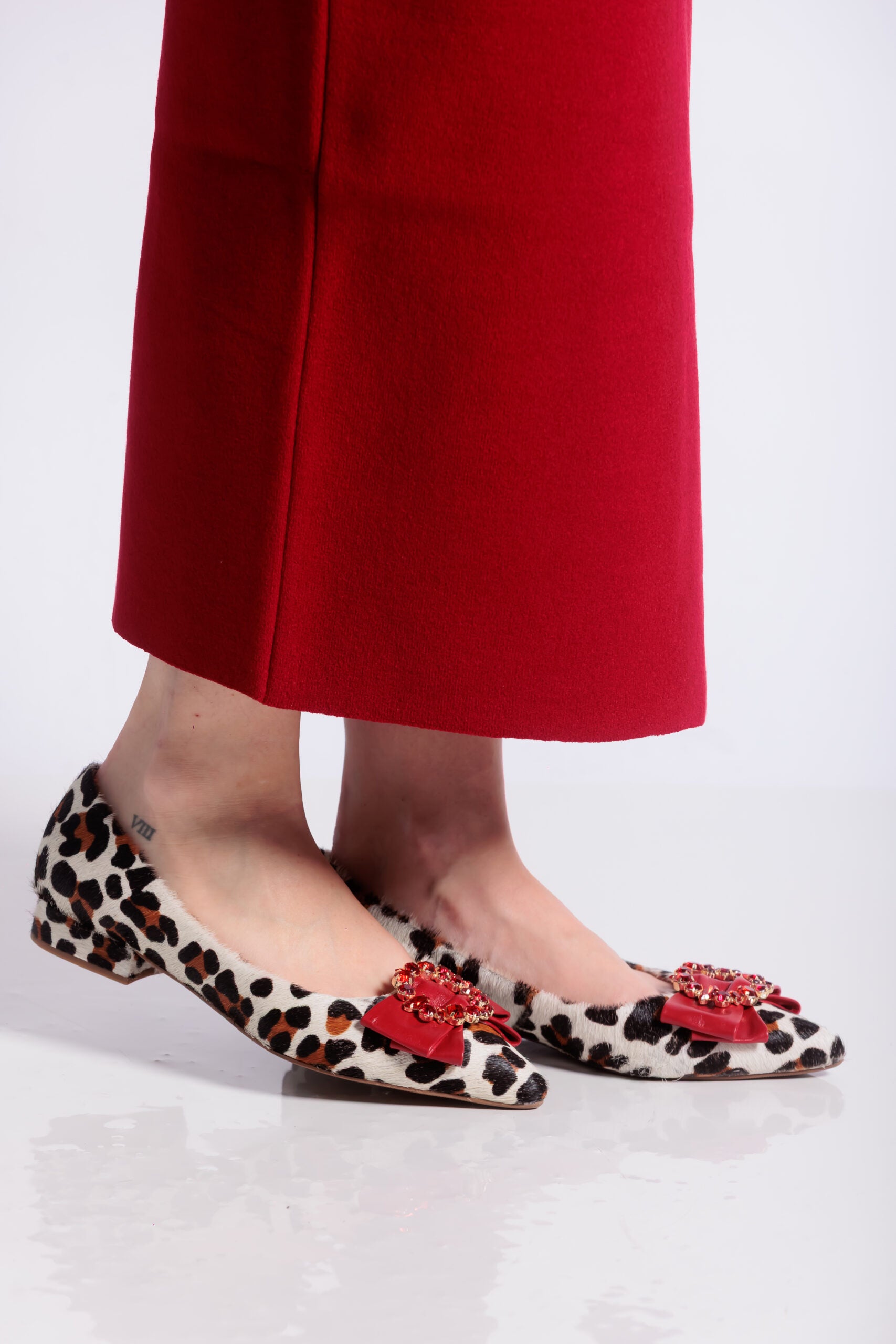 Ballerinas Carola Print Rojo