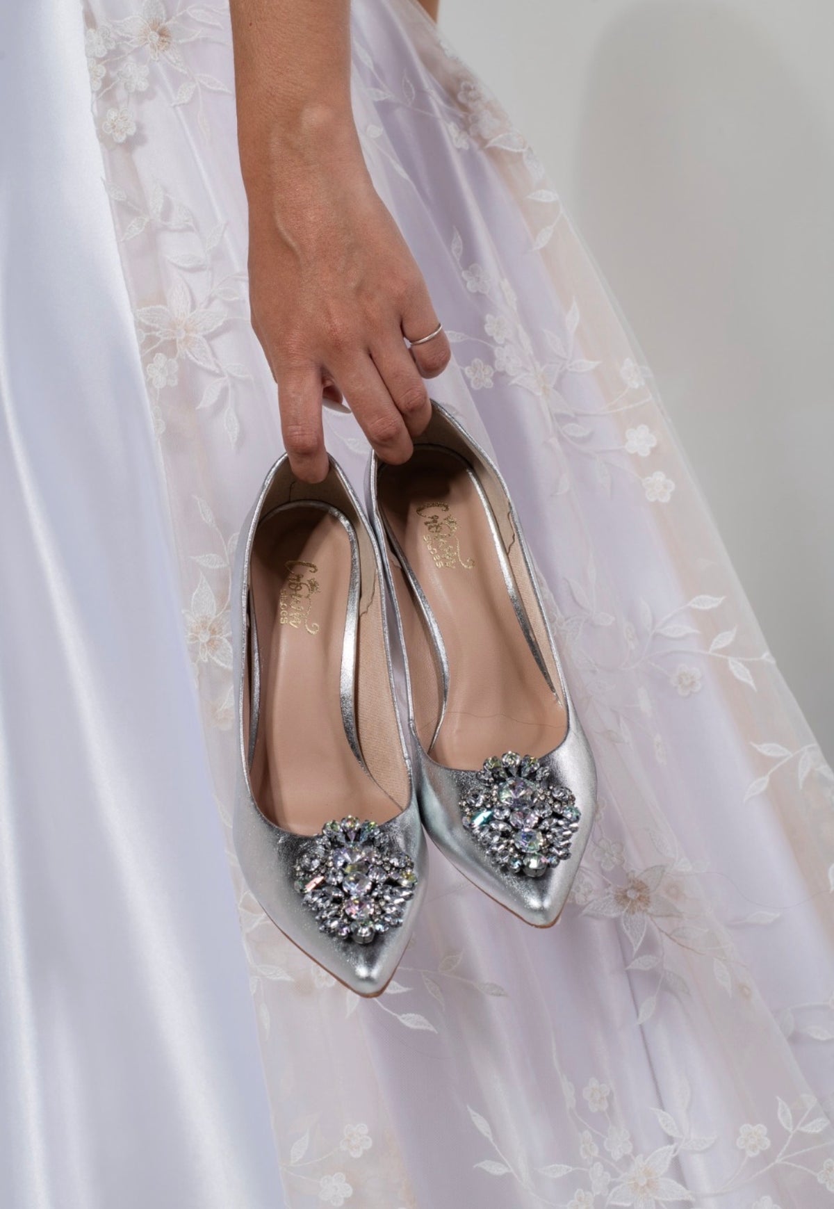 Tacones Diana Silver
