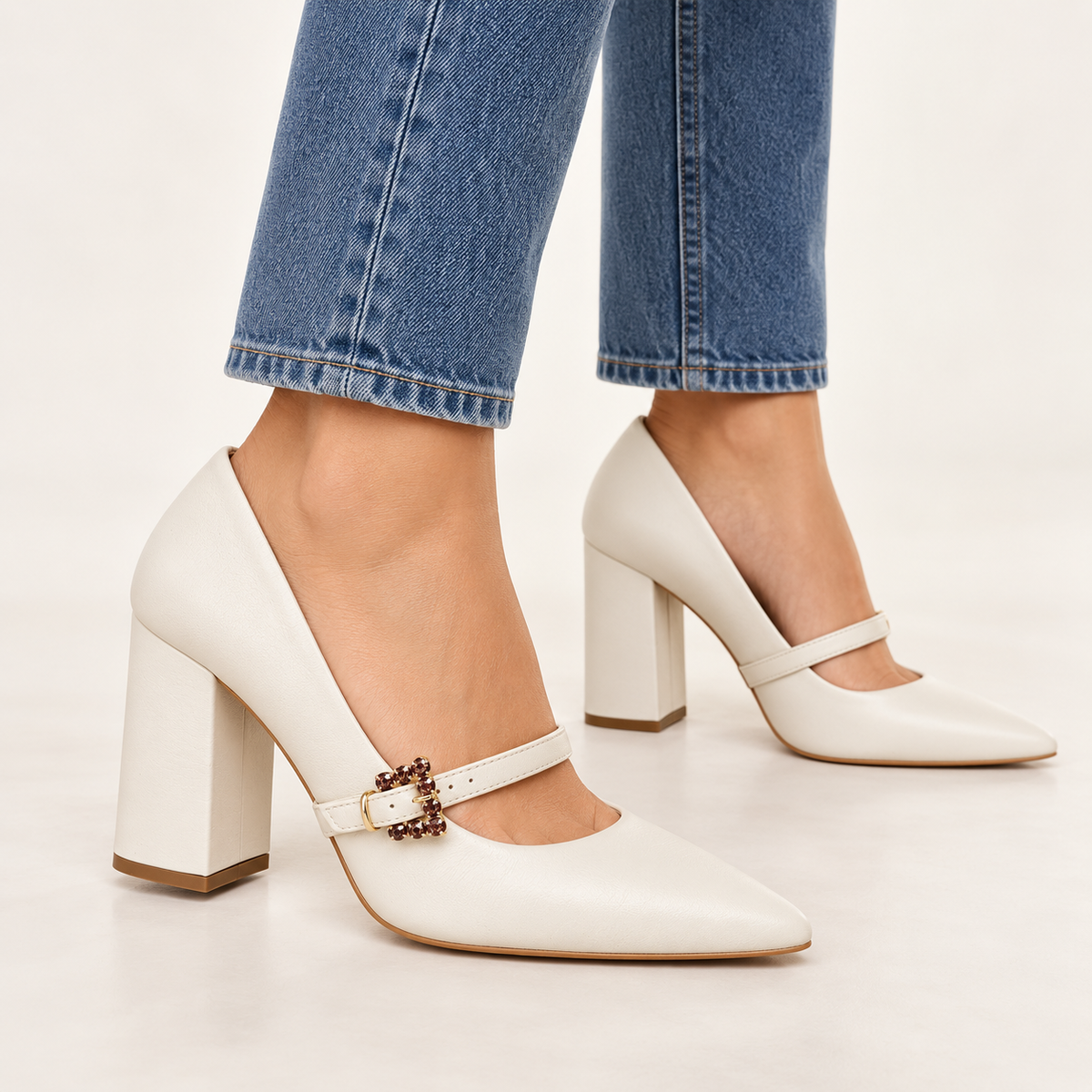 Tacones Ada Cream