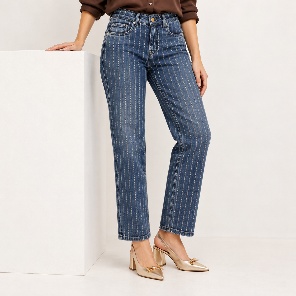 Jeans Recto Rayas