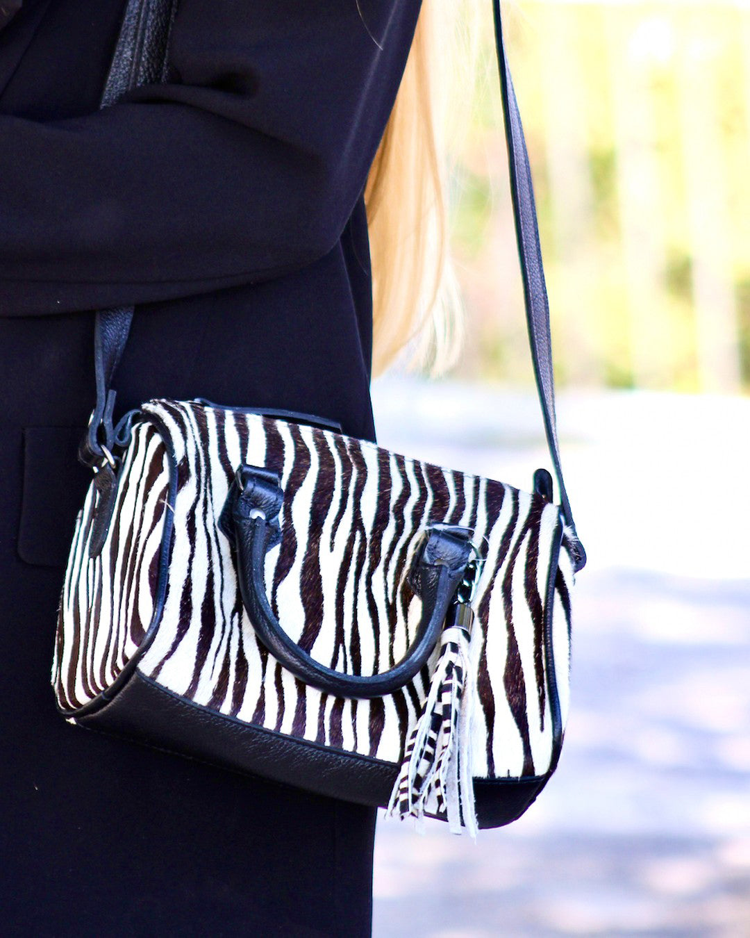 Cartera Baúl - Print Zebra