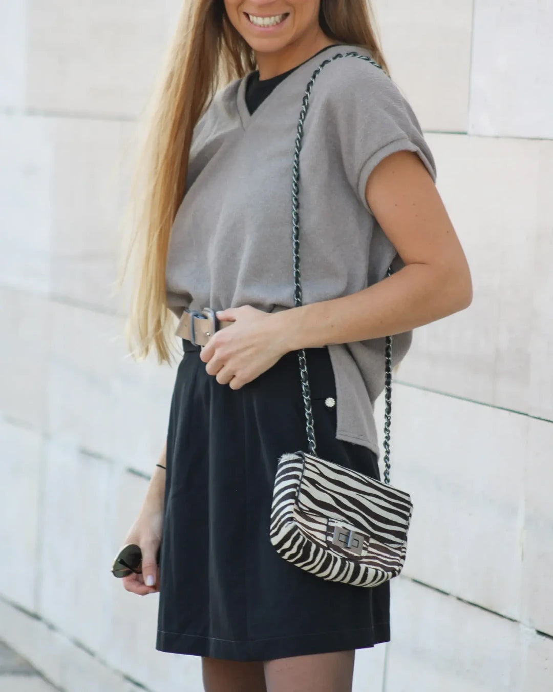 Cartera  Print Zebra