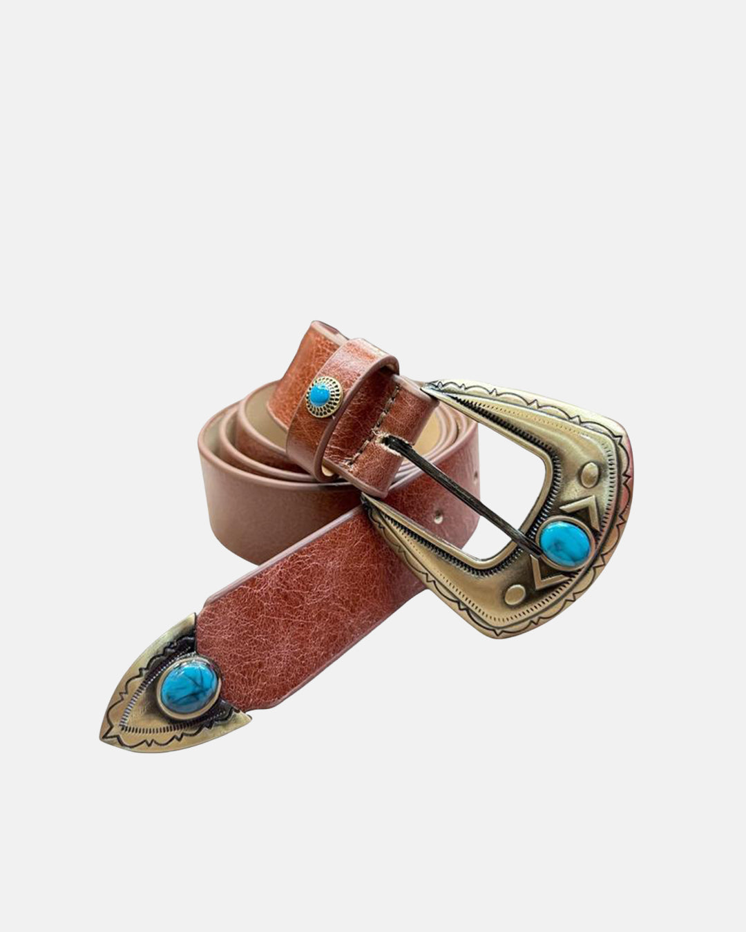 Cinto Cuero Degastado y Herraje