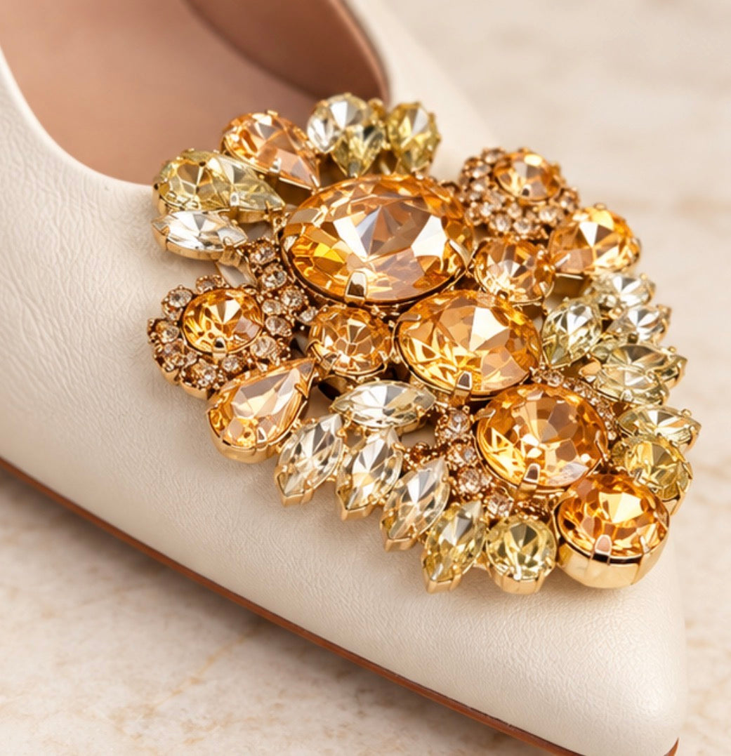 Tacones Diana Cream