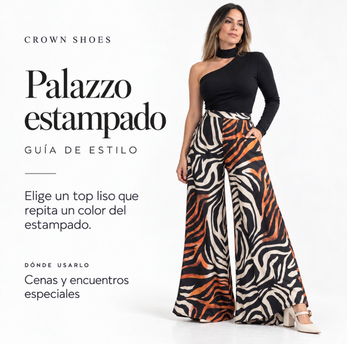 Pantalón Pallazo Zebra