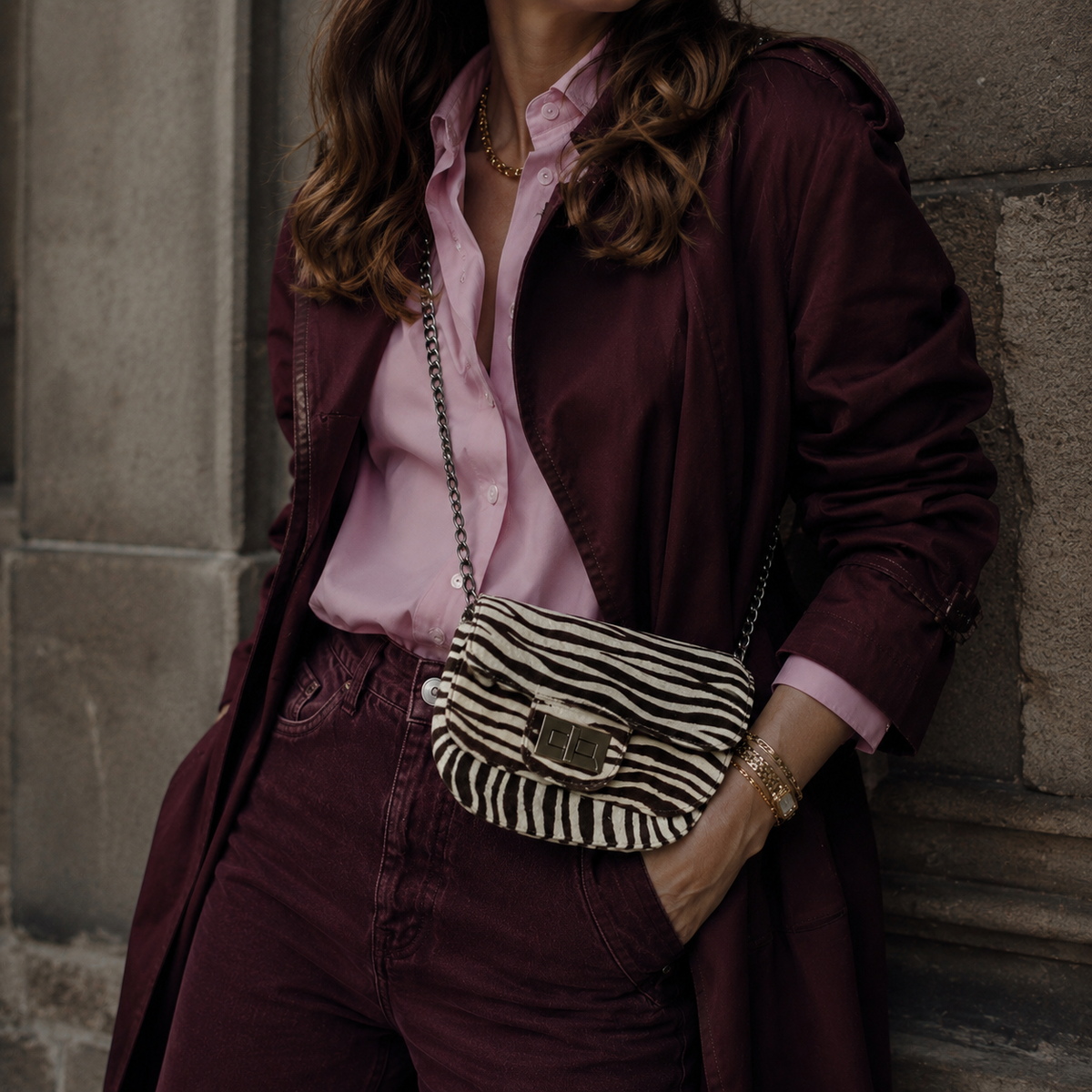 Cartera  Print Zebra