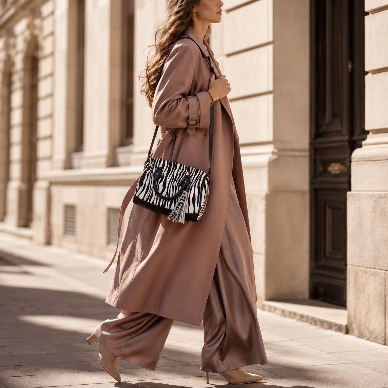 Cartera Baúl - Print Zebra