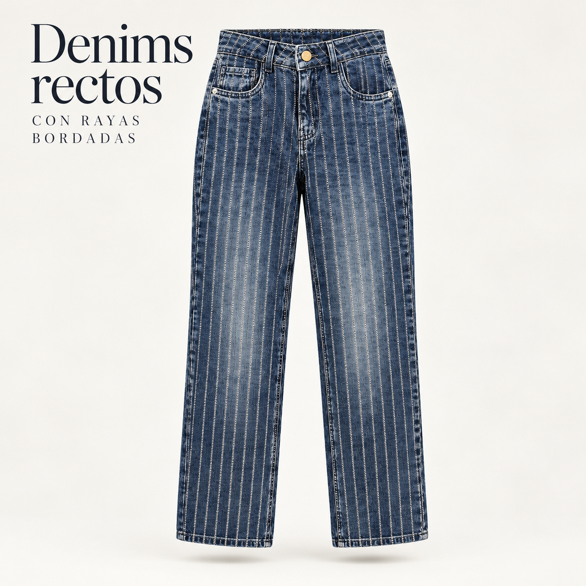 Jeans Recto Rayas