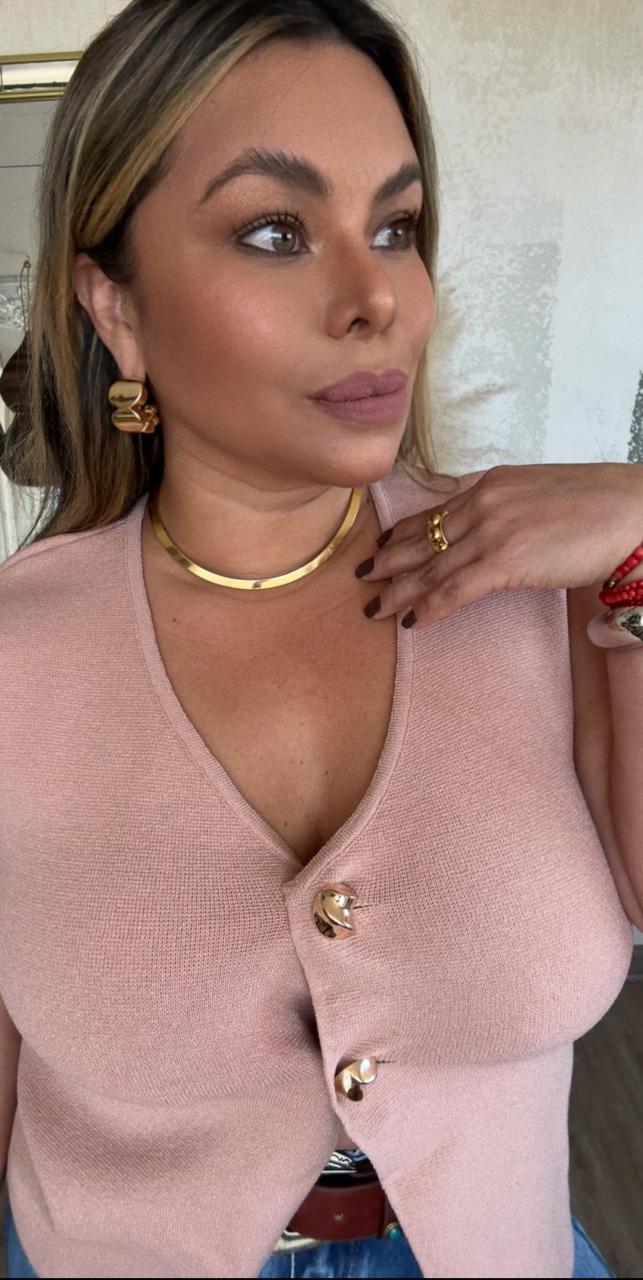 Choker Dorado metálico