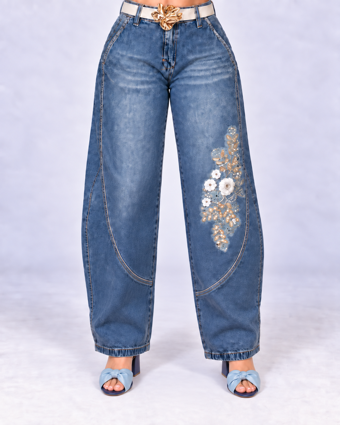 Jeans Barrel Floral