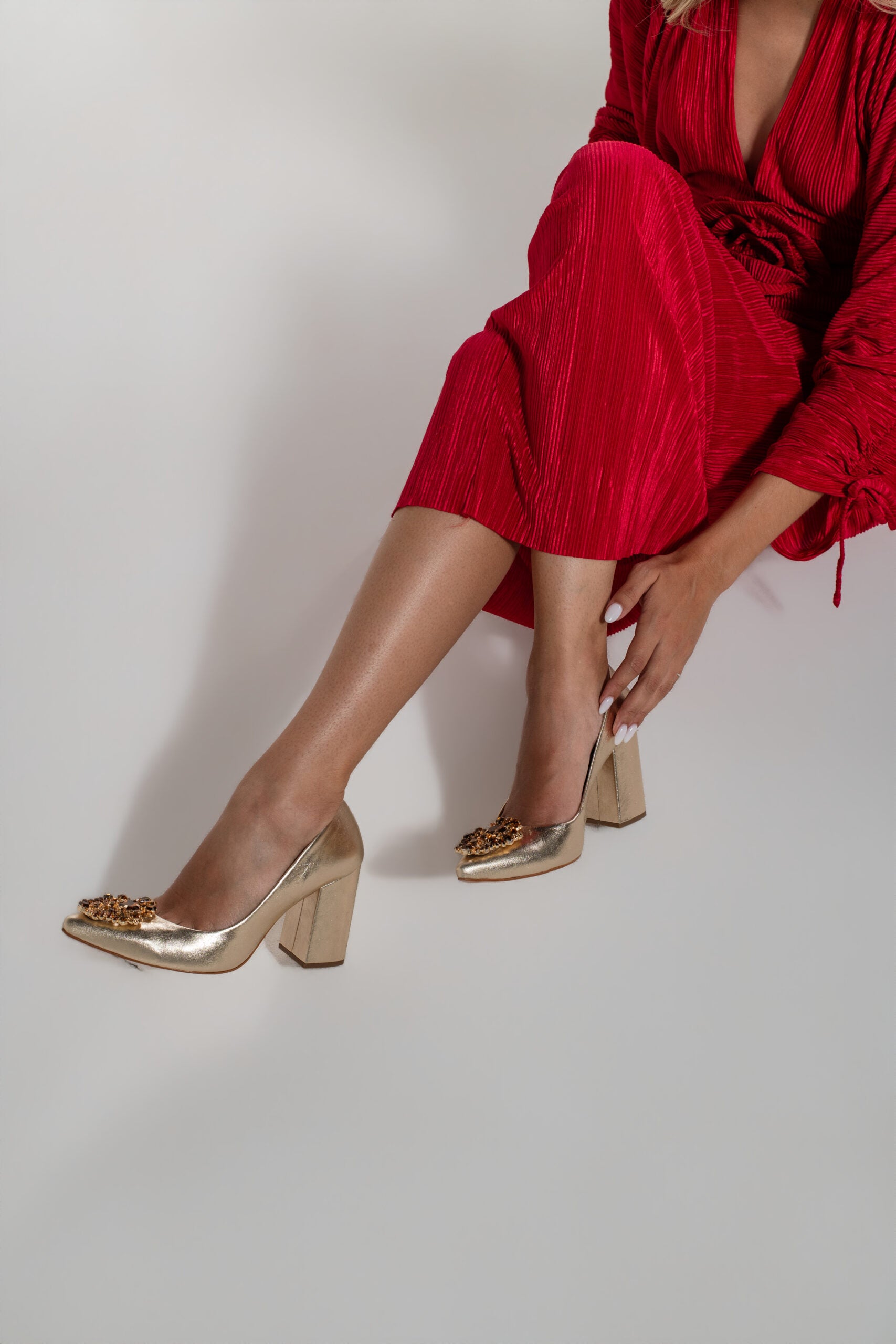 Tacones Diana Gold