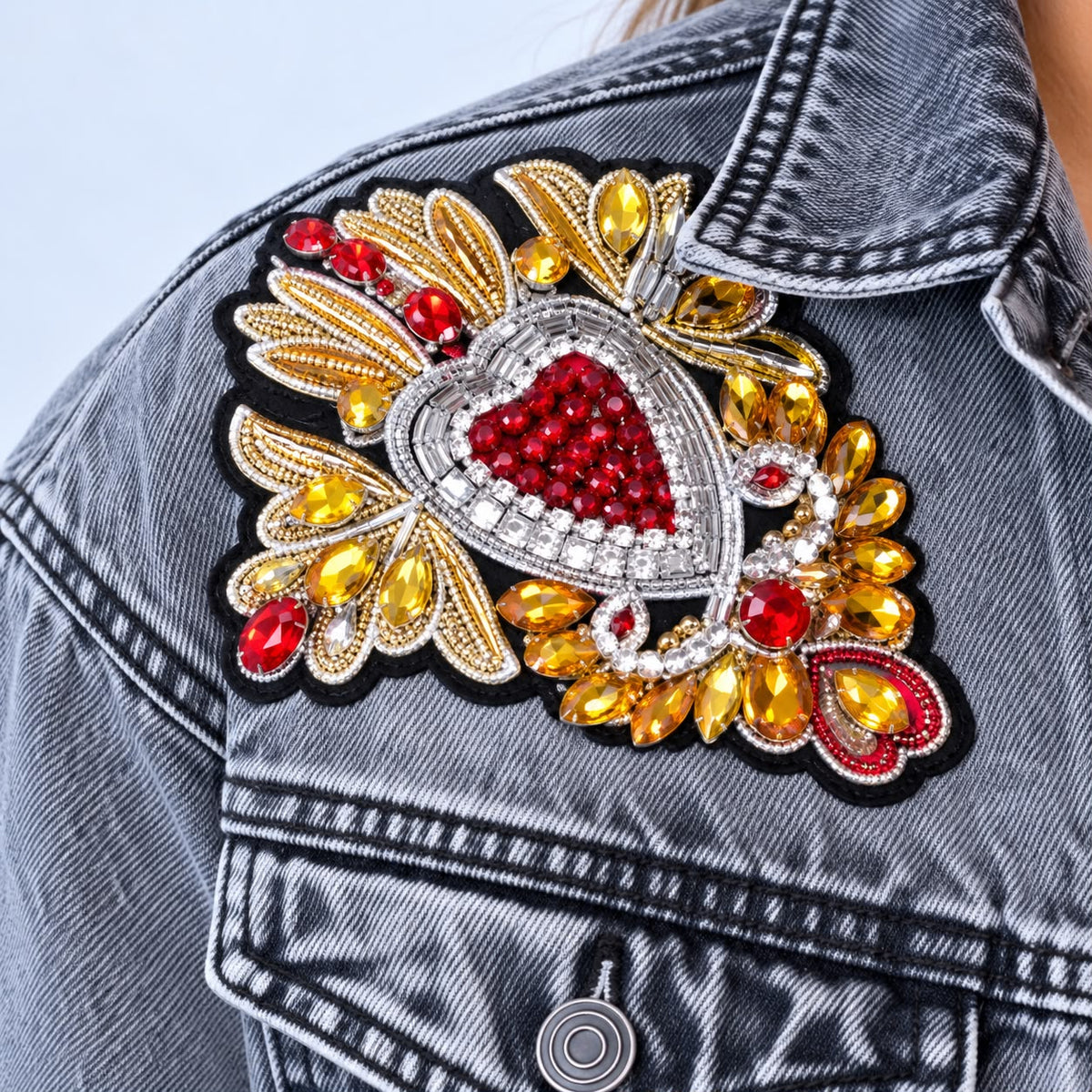 Chaqueta Denim Corazón