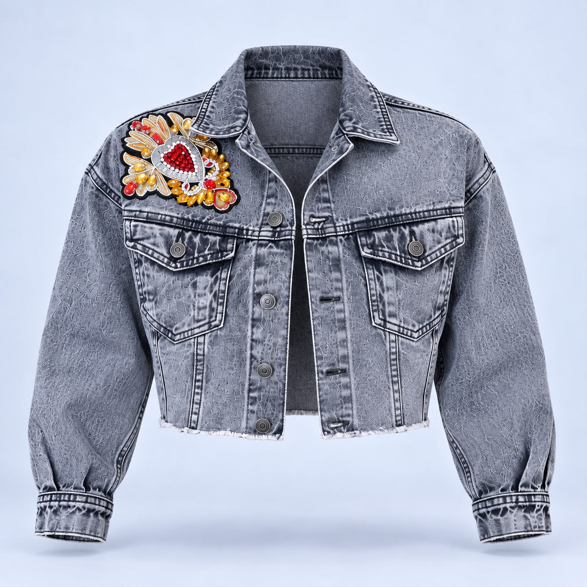 Chaqueta Denim Corazón