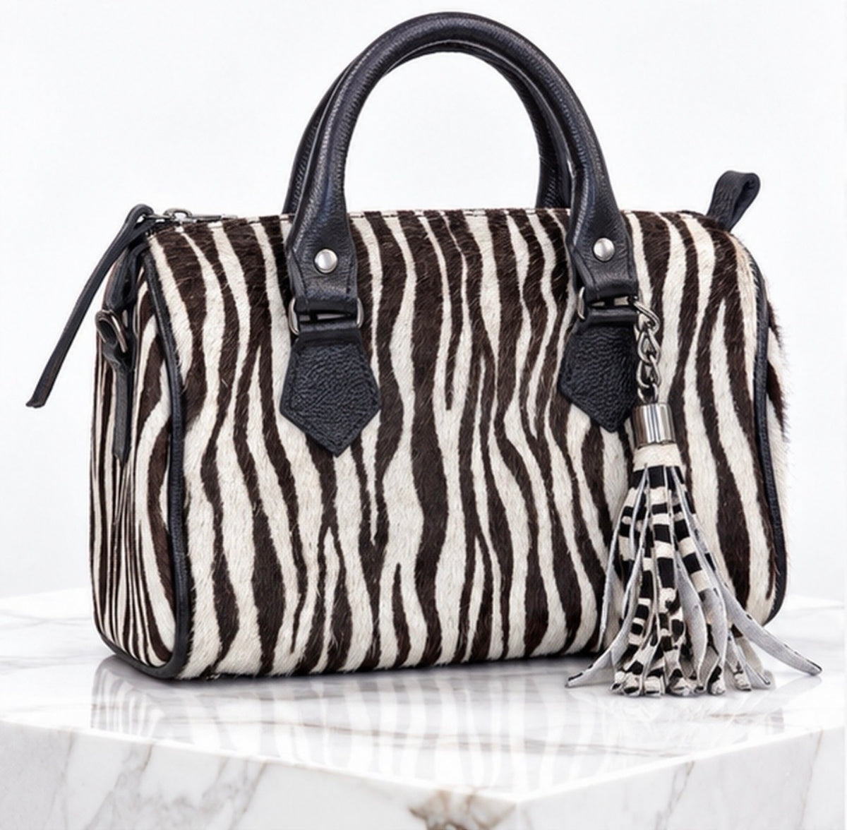 Cartera Baúl - Print Zebra