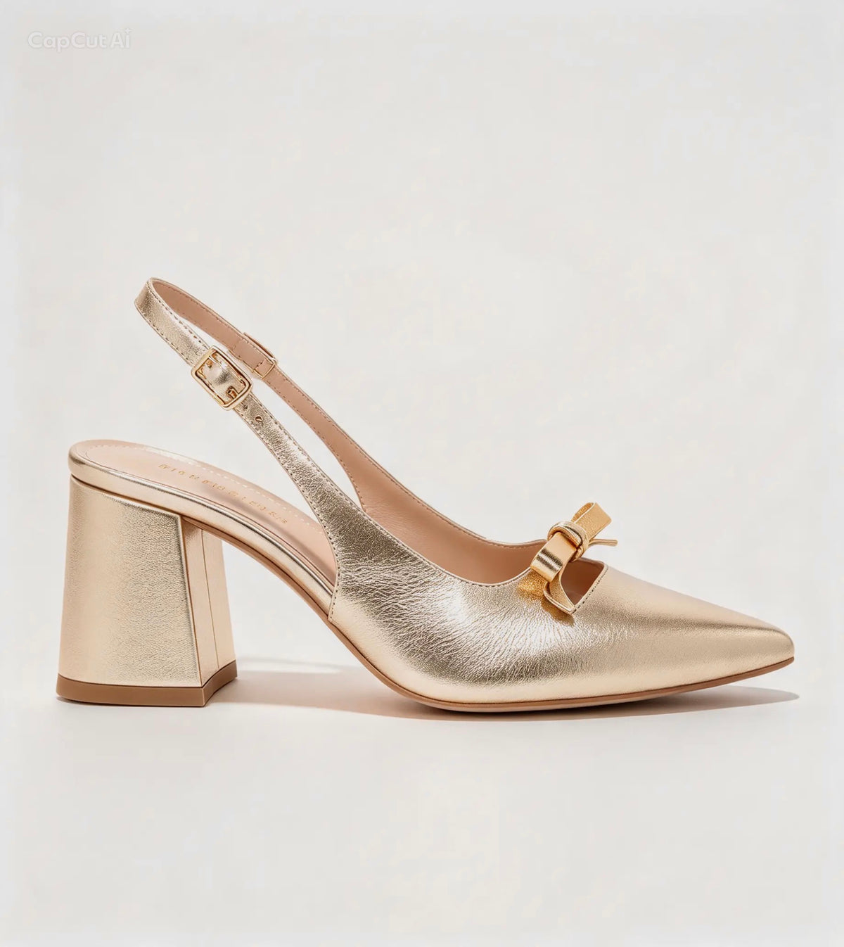 Tacones Lorena Gold