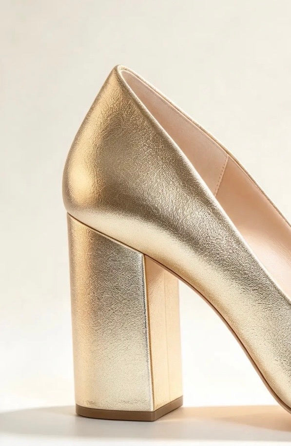 Tacones Diana Gold
