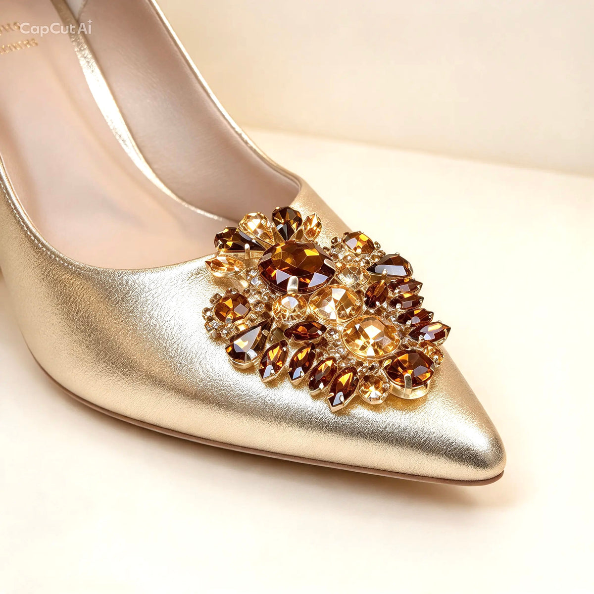 Tacones Diana Gold