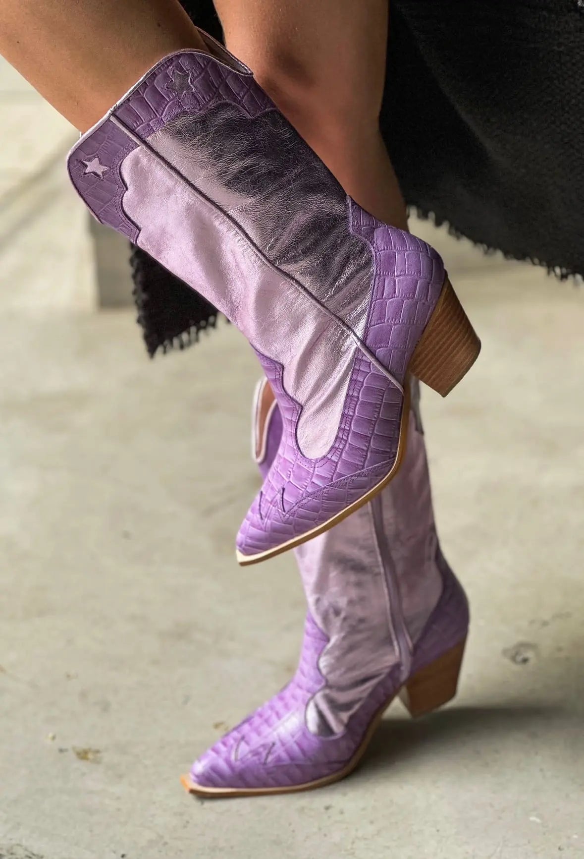 Botas Texanas KIM - Lavanda