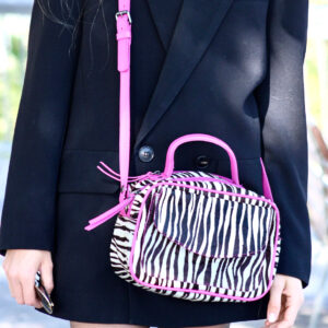 Cartera Baúl Zebra & Pink