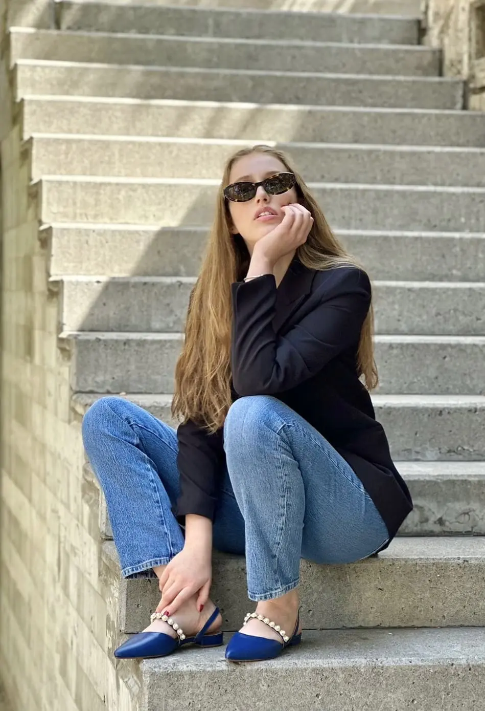 Puntillas Adelaida Azul - Imagen 2